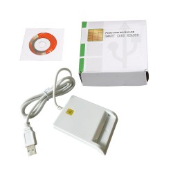 Leitor de Smart Card ISO7816 USB 2.0 Branco Leitor de Smart Card ISO7816 USB 2.0 Branco